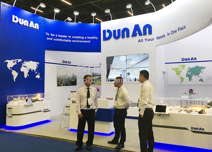 CREXPO booth design and stand builder for Dunan